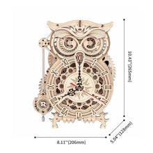 Load image into Gallery viewer, 3D Puzzle - Owl Clock