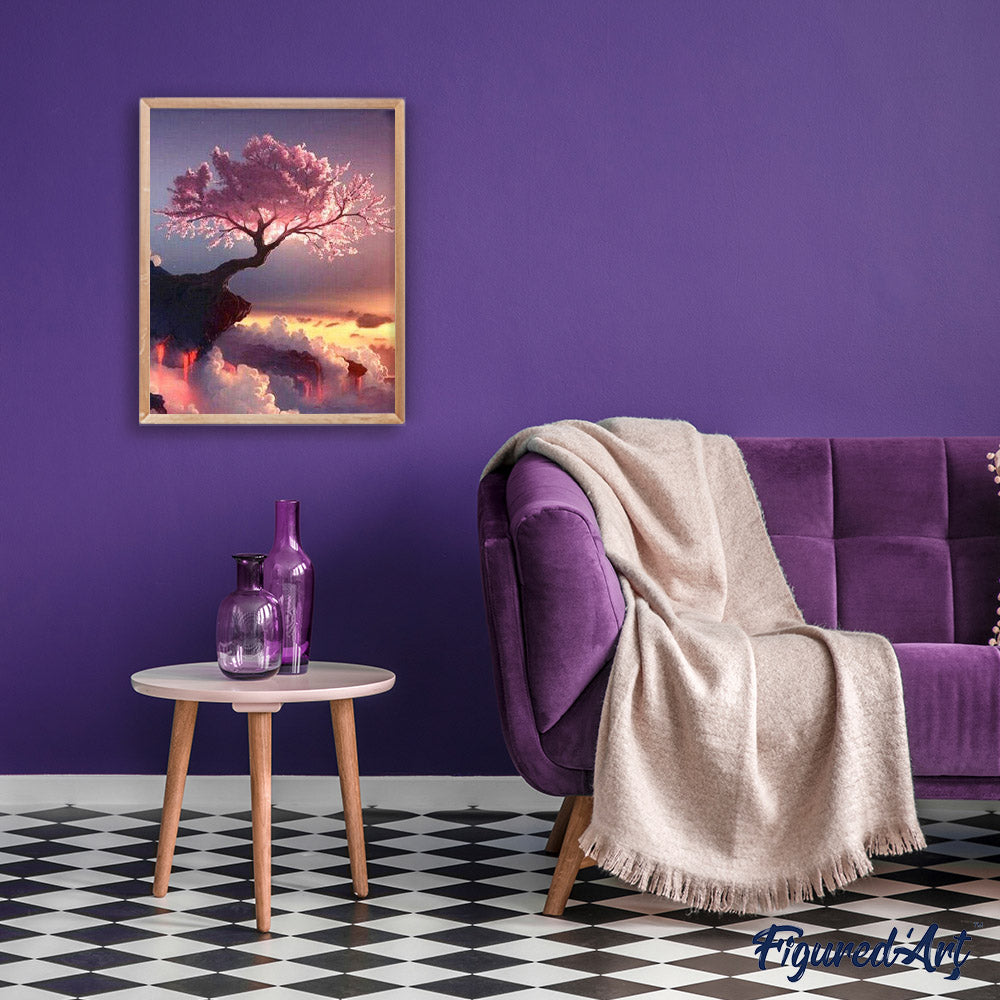 Paint by numbers - Pink Tree – Figured'Art