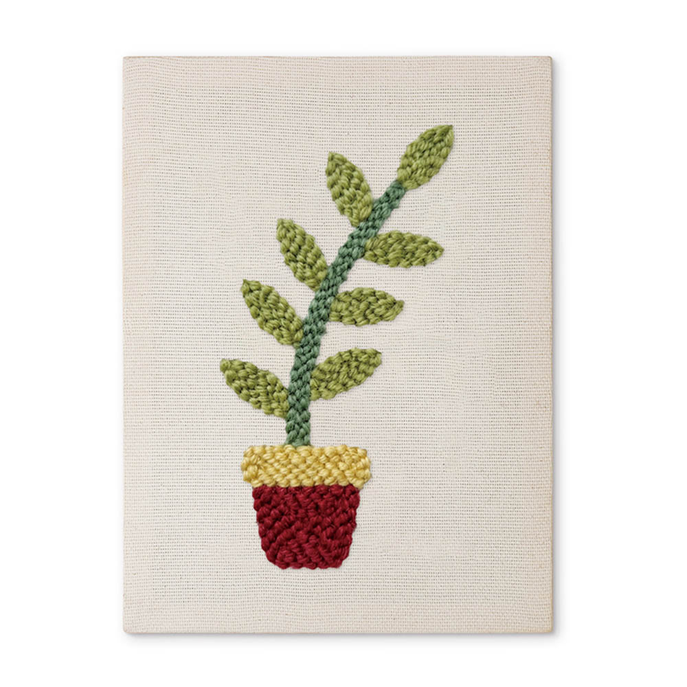 Punch Needle Kit with frame - Potted Joy – Figured'Art