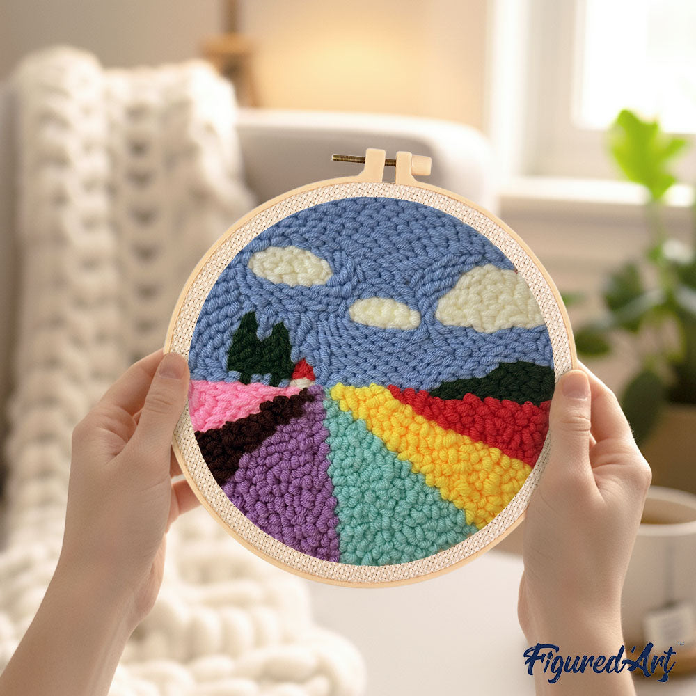 Punch Needle Kit - Field of Tulips – Figured'Art