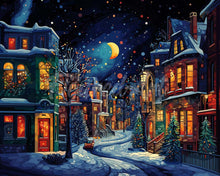 Load image into Gallery viewer, Diamond Painting - Crescent Over Winter