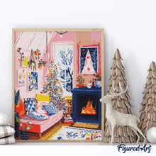 Load image into Gallery viewer, Diamond Painting - Artistic Holiday Corner