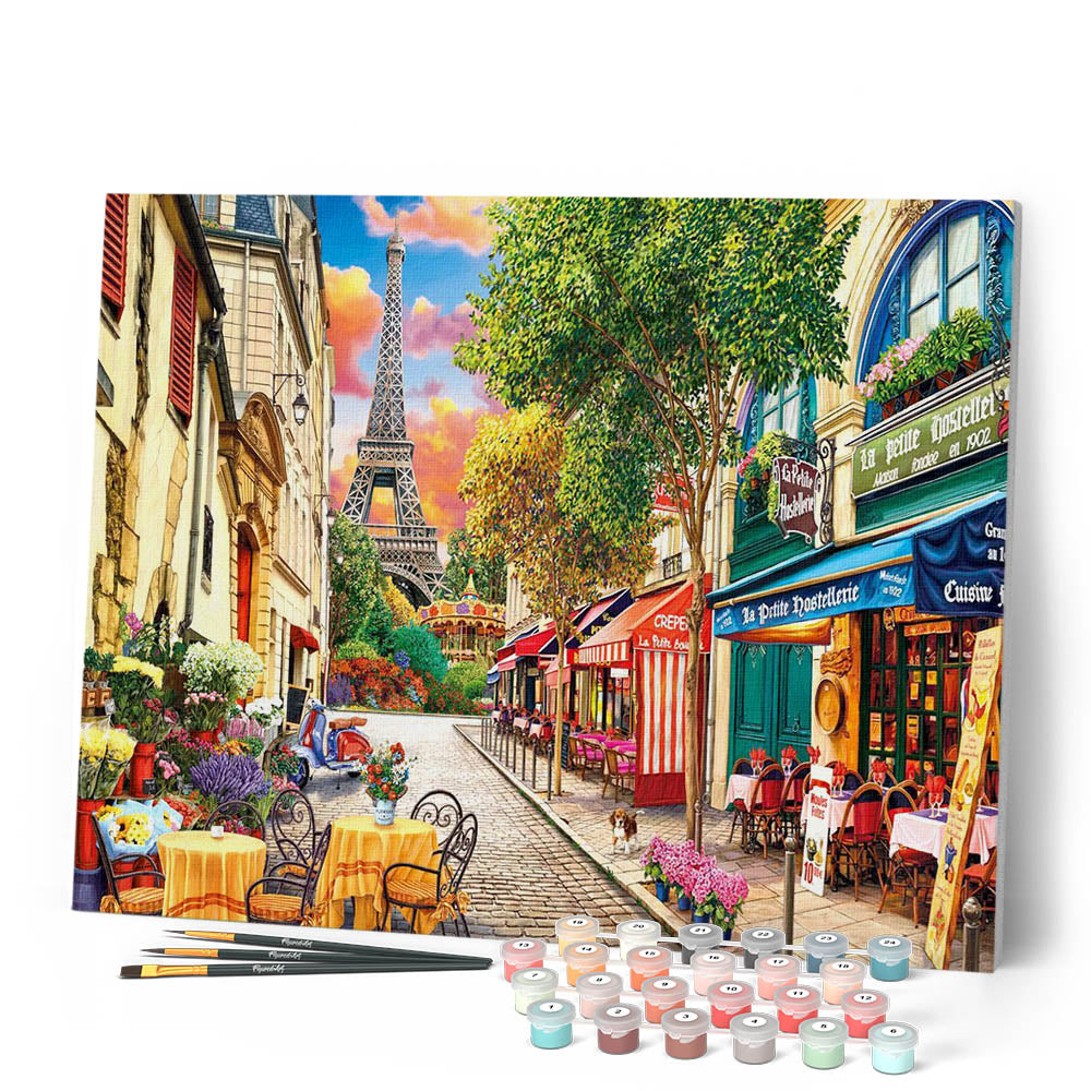 Paint by numbers - Paris Alley – Figured'Art