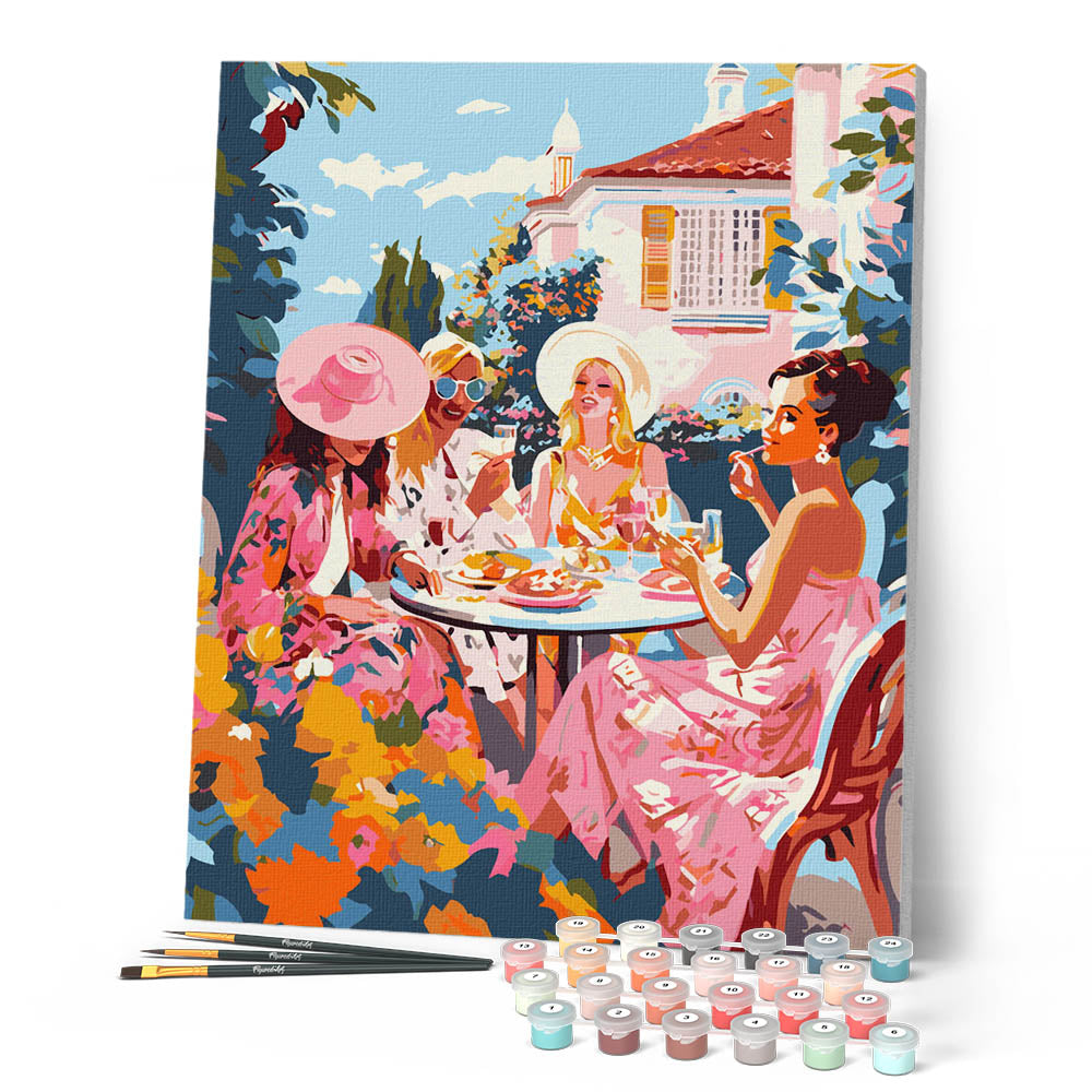 Paint by Numbers - Divas' Pink Garden Party – Figured'Art