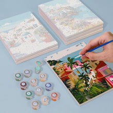 Load image into Gallery viewer, Paint by Numbers – 6 Canvas Set | Mediterranean Scenes