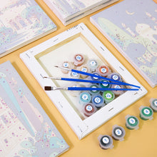 Load image into Gallery viewer, Mini Paint by numbers 15x20cm (6 pieces) - Mediterranean Dreams