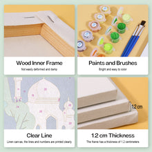 Load image into Gallery viewer, Mini Paint by numbers 15x20cm (6 pieces) - Mediterranean Dreams