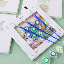 Load image into Gallery viewer, Mini Paint by numbers 15x15cm (9 pieces) - Modern Plant Art