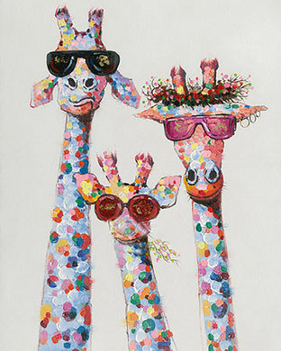 Paint by Numbers - Pop Art Giraffe Family