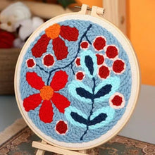 Load image into Gallery viewer, Punch Needle Kit - A Spread of Red Flowers