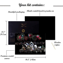 Load image into Gallery viewer, Scratch Painting - Yakushiji in Japan