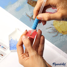 Load image into Gallery viewer, Diamond Painting - Kimono Girl at Lantern Festival canvas already framed