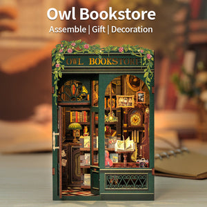 DIY Book Nook kit - Owl Bookstore