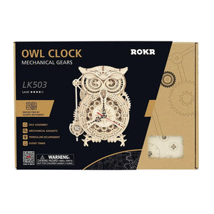 3D Puzzle - Owl Clock