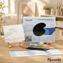 Load image into Gallery viewer, 3D Painting Kit - The great wave of Kanagawa