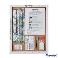 Load image into Gallery viewer, Diamond Painting - Moonlit Torii and Fireflies canvas already framed