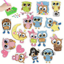 Load image into Gallery viewer, 5D Diamond Painting 13 Sticker Owls