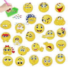 Load image into Gallery viewer, 5D Diamond Painting 24 Emoji Sticker Sheets