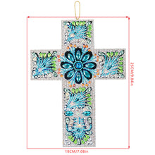 Load image into Gallery viewer, 5D Diamond Painting Decorative Pendant Cross Blue