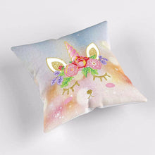 Load image into Gallery viewer, 5D Diamond Painting Pillow Cover 30x30cm Unicorn