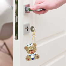 Load image into Gallery viewer, 5D Diamond Painting Keychain with Bears 5 Pieces