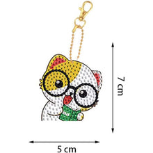 Load image into Gallery viewer, 5D Diamond Painting Keychain - Cats 5 Pieces