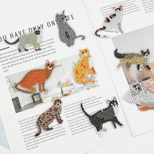 Load image into Gallery viewer, 5D Diamond Painting Keychain Cats 9 Pieces