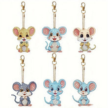 Load image into Gallery viewer, 5D Diamond Painting Mice 6 Pieces