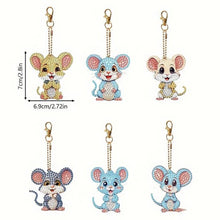 Load image into Gallery viewer, 5D Diamond Painting Mice 6 Pieces