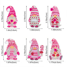 Load image into Gallery viewer, 5D Diamond Painting Keychain Pink Gnome