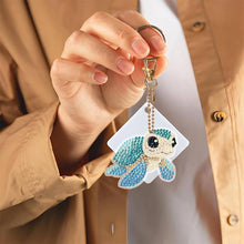 Load image into Gallery viewer, 5D Diamond Painting Turtle Pendant 6 Pieces