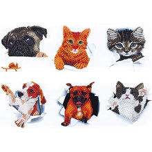 Load image into Gallery viewer, 5D Diamond Painting Sticker Set Cats and Dogs Set 1