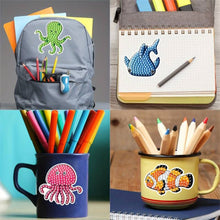 Load image into Gallery viewer, 5D Diamond Painting Sticker Set with Sea Animals for Kids