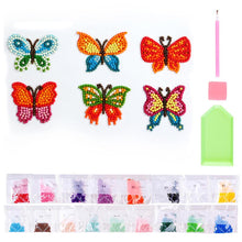 Load image into Gallery viewer, 5D Diamond Painting Sticker Set Butterflies for Kids
