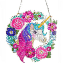 Load image into Gallery viewer, 5D Diamond Painting Door Hanger Unicorn