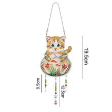 Load image into Gallery viewer, 5D Diamond Painting Car Hanging Kitten in Aquarium