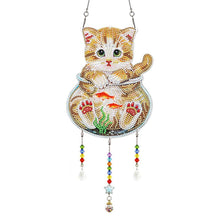 Load image into Gallery viewer, 5D Diamond Painting Car Hanging Kitten in Aquarium