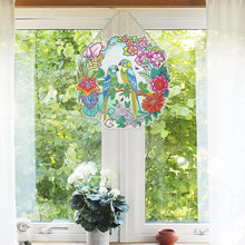 Load image into Gallery viewer, 5D Diamond Painting Door Hanger Birds with LED and Pendant