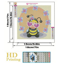 Load image into Gallery viewer, 5D Children's Diamond Painting Bee with Picture Frame