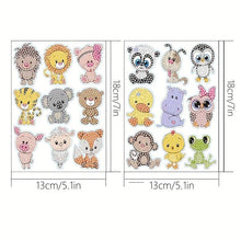 Load image into Gallery viewer, 5D Diamond Painting 18 Animal Sticker