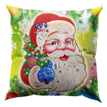 Load image into Gallery viewer, 5D Diamond Painting Pillow Cover 30x30cm Santa Claus
