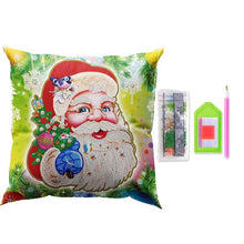 Load image into Gallery viewer, 5D Diamond Painting Pillow Cover 30x30cm Santa Claus