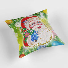 Load image into Gallery viewer, 5D Diamond Painting Pillow Cover 30x30cm Santa Claus