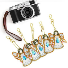 Load image into Gallery viewer, 5D Diamond Painting Keychain Angel 5 Pieces