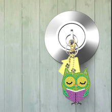 Load image into Gallery viewer, 5D Diamond Painting Keychain with Owls 5 Pieces