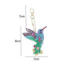 Load image into Gallery viewer, 5D Diamond Painting Keychain Hummingbirds 4 Pieces