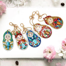 Load image into Gallery viewer, 5D Diamond Painting Keychain Matryoshka