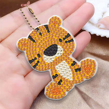 Load image into Gallery viewer, 5D Diamond Painting Keychain with Animals 5 Pieces