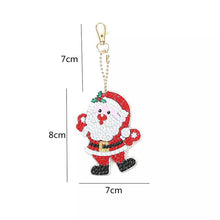 Load image into Gallery viewer, Diamond Painting Keychain Christmas 21 Pieces