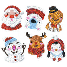 Load image into Gallery viewer, 5D Diamond Painting Sticker Set 3 Christmas for Kids